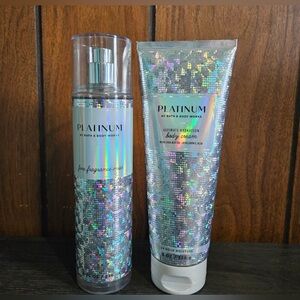 Bath & Body Works Platinum Fragrance Mist & Body Cream NEW